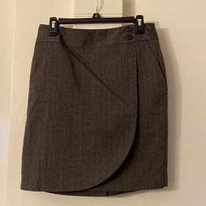 Black and grey patterned skirt